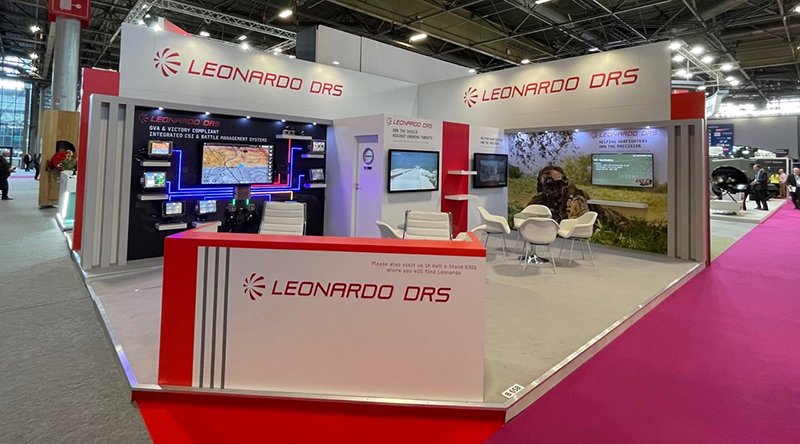 Leonardo DRS booth at Eurosatory 2022