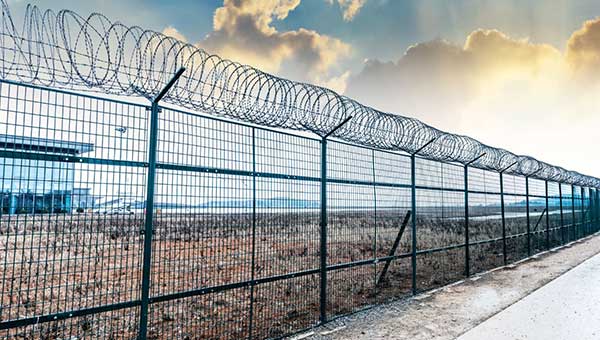 Airport fence