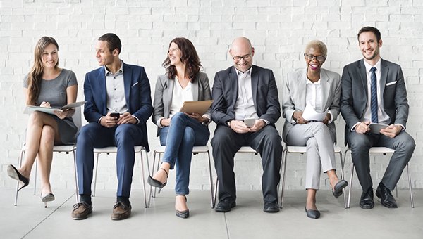 Group of professionals siting together